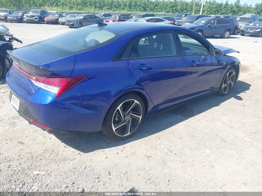 2023 Hyundai Elantra VIN KMHLR4AF0PU489611 IAAI salvage auction — FRONT END, Salvage Title, sold $3,650 on 2026-08-01 (photo 4)