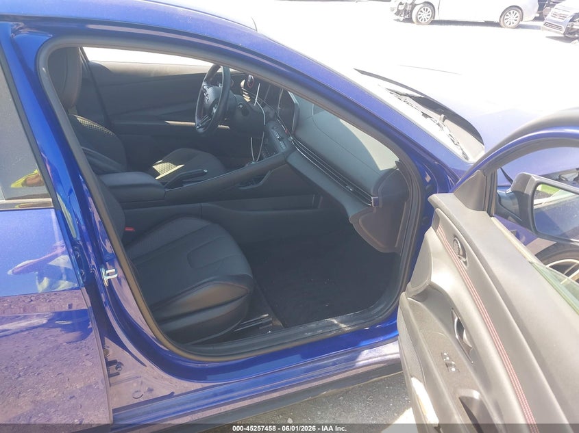 2023 Hyundai Elantra VIN KMHLR4AF0PU489611 IAAI salvage auction — FRONT END, Salvage Title, sold $3,650 on 2026-08-01 (photo 5)