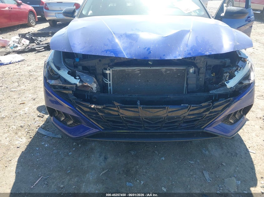 2023 Hyundai Elantra VIN KMHLR4AF0PU489611 IAAI salvage auction — FRONT END, Salvage Title, sold $3,650 on 2026-08-01 (photo 6)