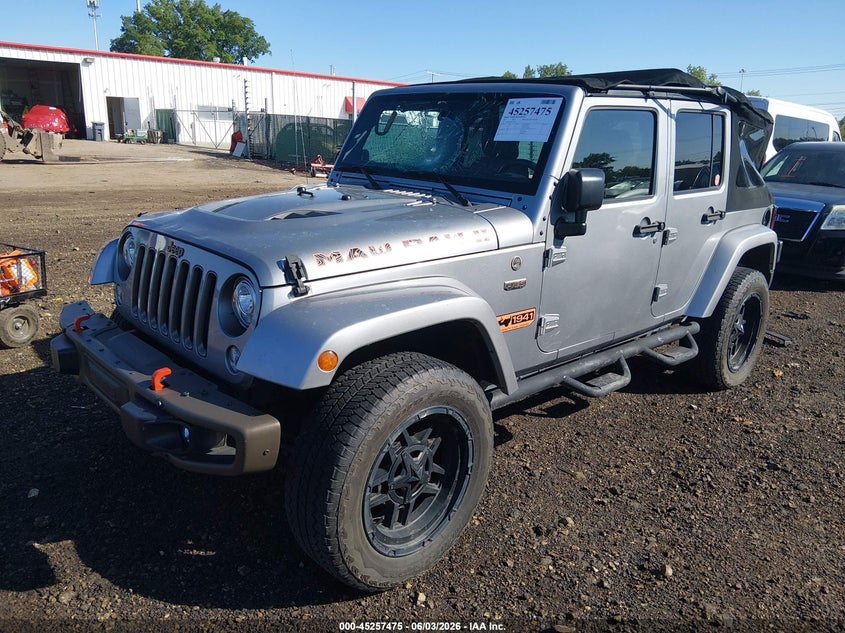 2017 Jeep Wrangler / VIN 1C4BJWEG1HL561185 IAAI salvage auction — FRONT END, Salvage Title, sold $6,100 on 2026-07-11 (photo 2)