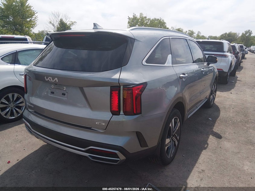 2023 Kia VIN KNDRHDLG8P5171172 IAAI salvage auction — HAIL, Salvage Title, sold $15,250 on 2026-07-07 (photo 4)