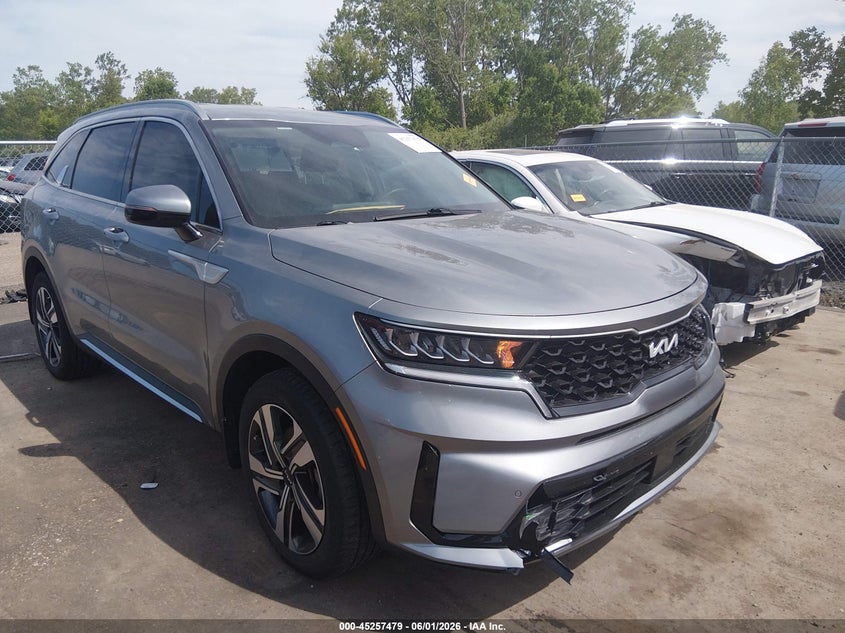 2023 Kia VIN KNDRHDLG8P5171172 IAAI salvage auction — HAIL, Salvage Title, sold $15,250 on 2026-07-07 (photo 6)