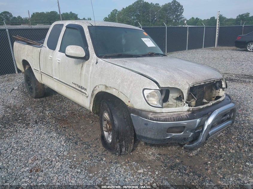 2001 Toyota Tundra VIN 5TBRT38171S135626 IAAI salvage auction — BIOHAZARD/CHEMICAL, Repossession Paperwork (Georgia), sold $75 on 2026-07-29 (photo 1)