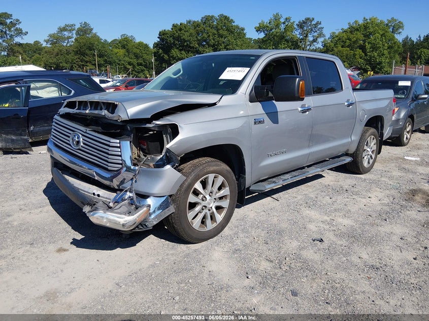 2017 Toyota Tundra VIN 5TFFW5F11HX213919 IAAI salvage auction — FRONT END, Salvage Title, sold $13,950 on 2026-07-14 (photo 2)