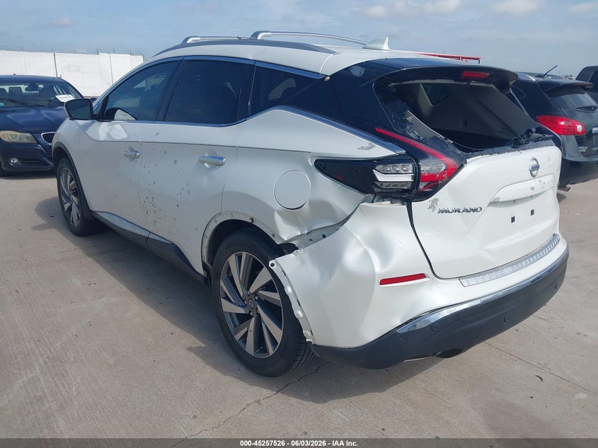 2020 Nissan Murano VIN 5N1AZ2CJ7LN134596 IAAI salvage auction — LEFT REAR, Original (Texas), sold $8,675 on 2026-08-14 (photo 3)