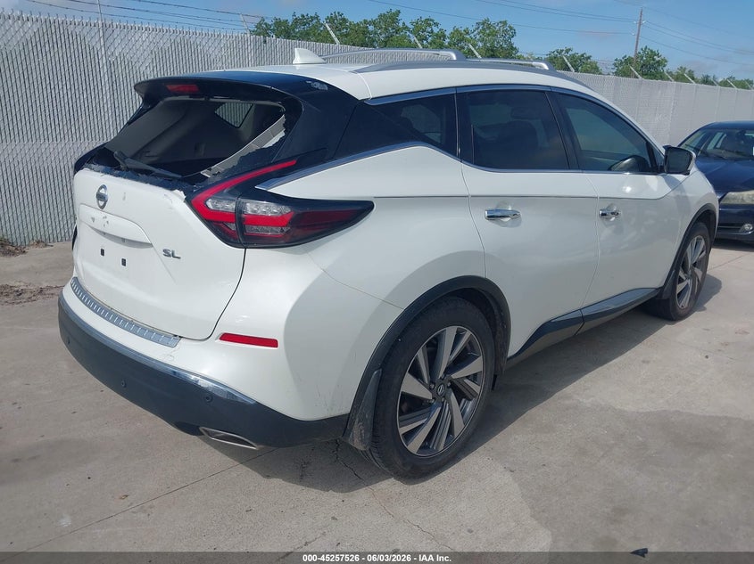 2020 Nissan Murano VIN 5N1AZ2CJ7LN134596 IAAI salvage auction — LEFT REAR, Original (Texas), sold $8,675 on 2026-08-14 (photo 4)
