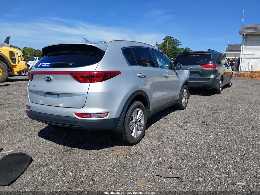 2017 Kia Sportage VIN KNDPM3ACXH7109677 IAAI salvage auction — RIGHT FRONT, Salvage (South Carolina), sold $2,600 on 2026-07-07 (photo 4)