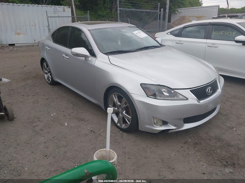 2009 Lexus Is 250 VIN JTHBK262795092696 IAAI salvage auction — NORMAL WEAR, Salvage (Texas), sold $25 on 2026-07-28 (photo 1)