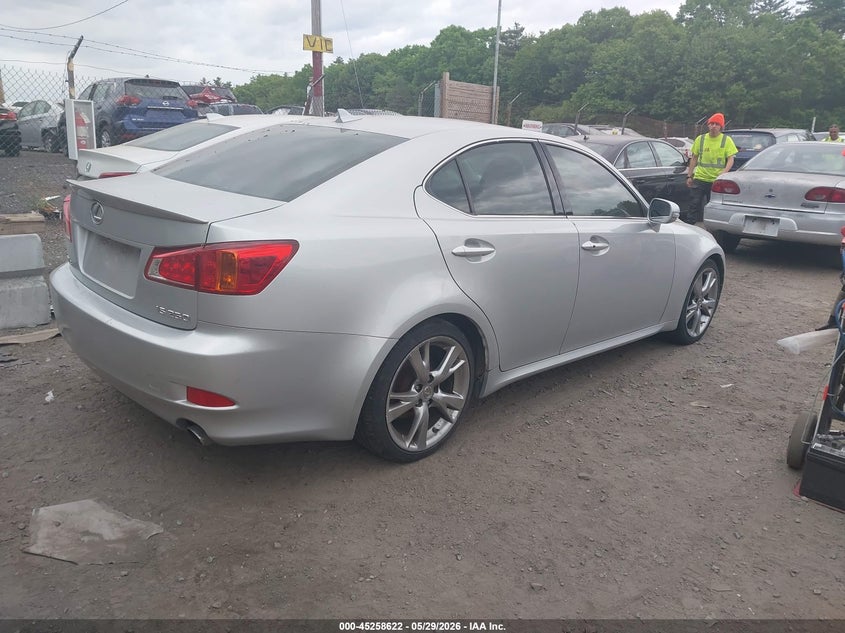 2009 Lexus Is 250 VIN JTHBK262795092696 IAAI salvage auction — NORMAL WEAR, Salvage (Texas), sold $25 on 2026-07-28 (photo 4)