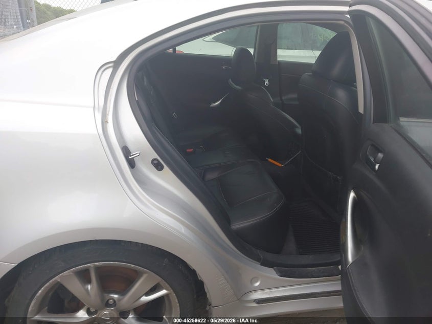 2009 Lexus Is 250 VIN JTHBK262795092696 IAAI salvage auction — NORMAL WEAR, Salvage (Texas), sold $25 on 2026-07-28 (photo 8)