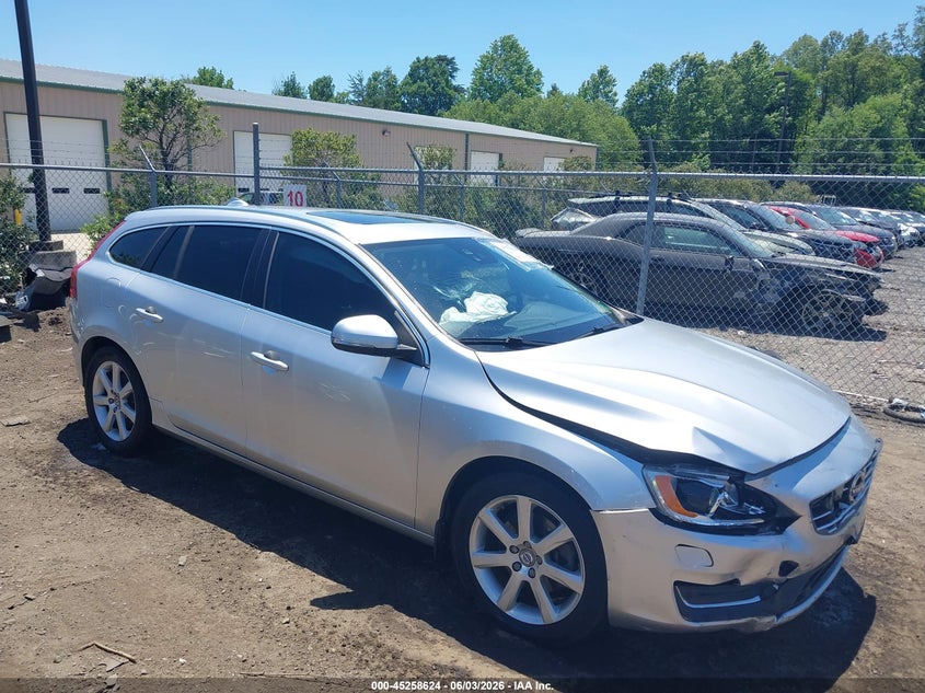 2017 Volvo V60 VIN YV140MEM4H1370968 IAAI salvage auction — FRONT END, Salvage Title, sold $1,375 on 2026-07-27 (photo 1)