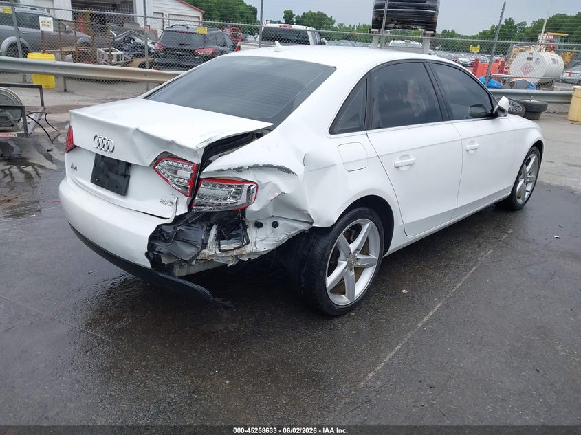 2011 Audi A4 VIN WAUEFAFL7BN045578 IAAI salvage auction — RIGHT REAR, Salvage (North Carolina), sold $25 on 2026-07-29 (photo 4)