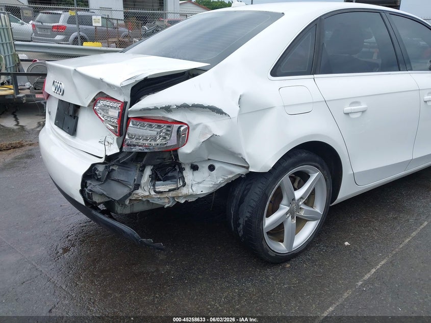 2011 Audi A4 VIN WAUEFAFL7BN045578 IAAI salvage auction — RIGHT REAR, Salvage (North Carolina), sold $25 on 2026-07-29 (photo 6)