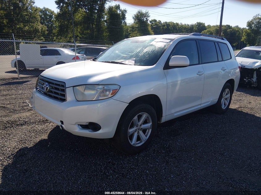 2010 Toyota Highlander VIN 5TDZK3EH9AS004550 IAAI salvage auction — RIGHT FRONT, Salvage (South Carolina), sold $450 on 2026-07-28 (photo 2)