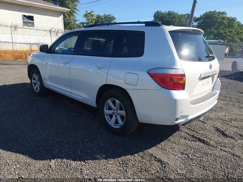 2010 Toyota Highlander VIN 5TDZK3EH9AS004550 IAAI salvage auction — RIGHT FRONT, Salvage (South Carolina), sold $450 on 2026-07-28 (photo 3)