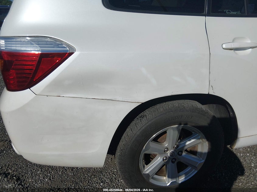 2010 Toyota Highlander VIN 5TDZK3EH9AS004550 IAAI salvage auction — RIGHT FRONT, Salvage (South Carolina), sold $450 on 2026-07-28 (photo 6)