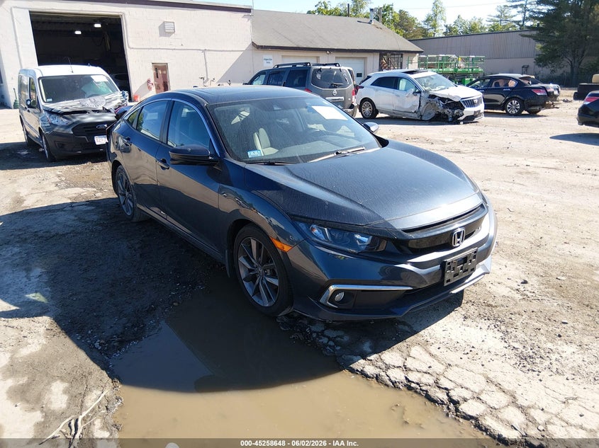 2020 Honda Civic VIN 19XFC1F37LE214181 IAAI salvage auction — REAR END, Salvage Title, sold $5,200 on 2026-07-12 (photo 1)