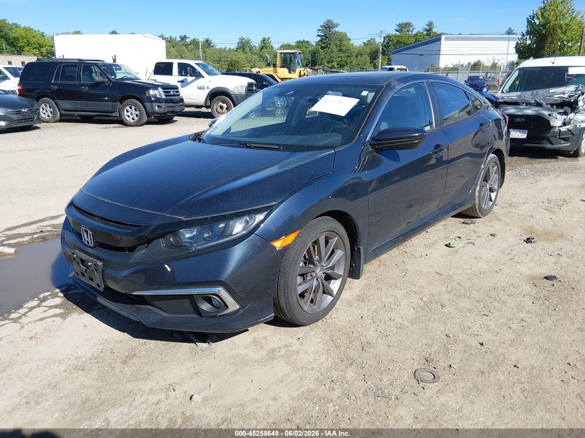 2020 Honda Civic VIN 19XFC1F37LE214181 IAAI salvage auction — REAR END, Salvage Title, sold $5,200 on 2026-07-12 (photo 2)