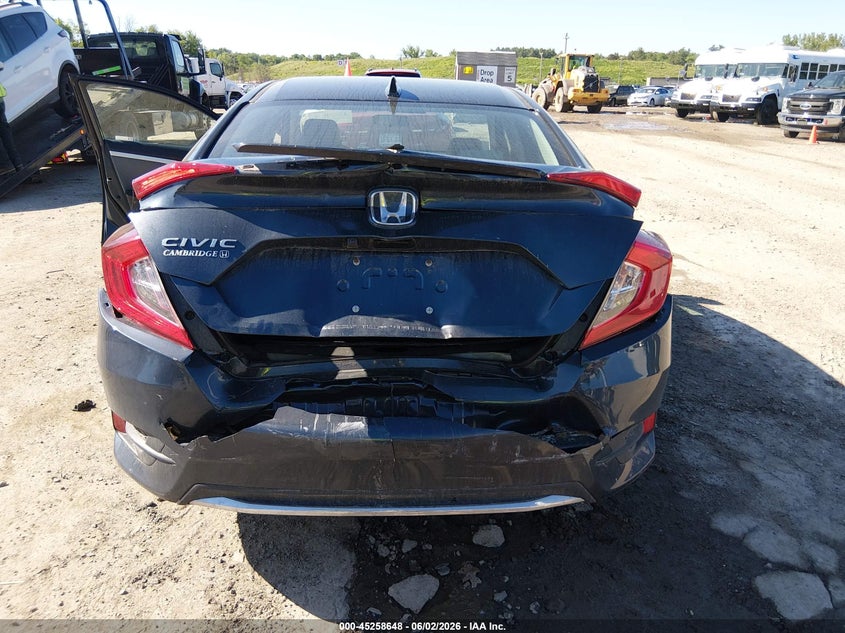 2020 Honda Civic VIN 19XFC1F37LE214181 IAAI salvage auction — REAR END, Salvage Title, sold $5,200 on 2026-07-12 (photo 6)