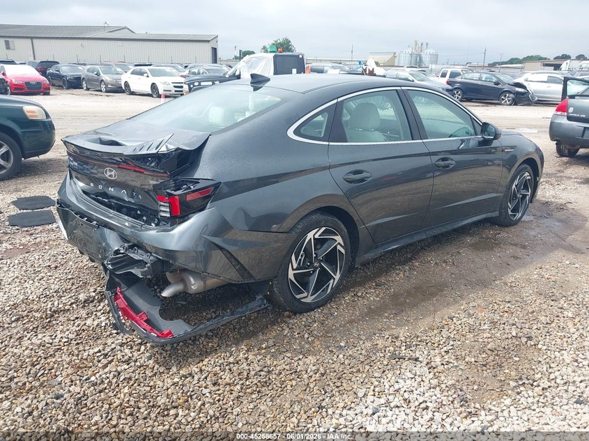 2026 Hyundai Sonata VIN KMHL64JA0TA531655 IAAI salvage auction — REAR END, Salvage Title, sold $9,200 on 2026-07-07 (photo 4)