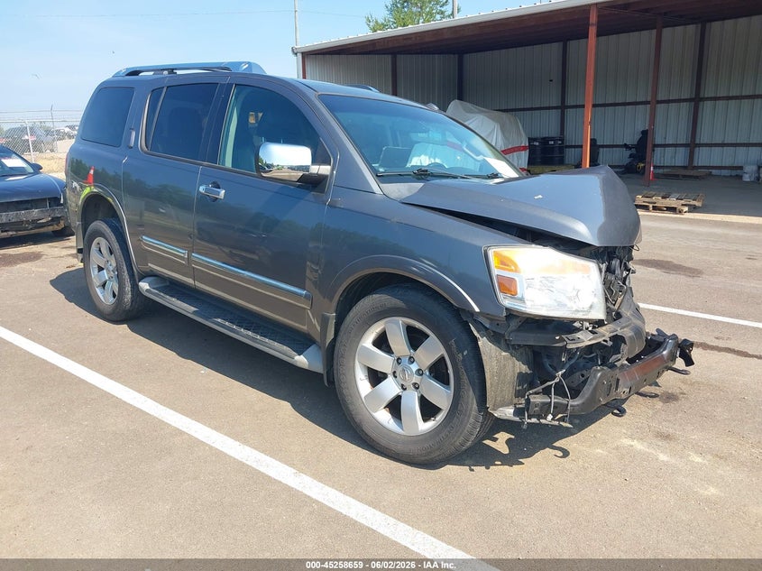 2014 Nissan Armada VIN 5N1BA0ND6EN610606 IAAI salvage auction — LEFT FRONT, Salvage Title, sold $400 on 2026-07-09 (photo 1)