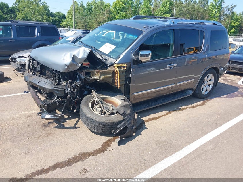 2014 Nissan Armada VIN 5N1BA0ND6EN610606 IAAI salvage auction — LEFT FRONT, Salvage Title, sold $400 on 2026-07-09 (photo 2)