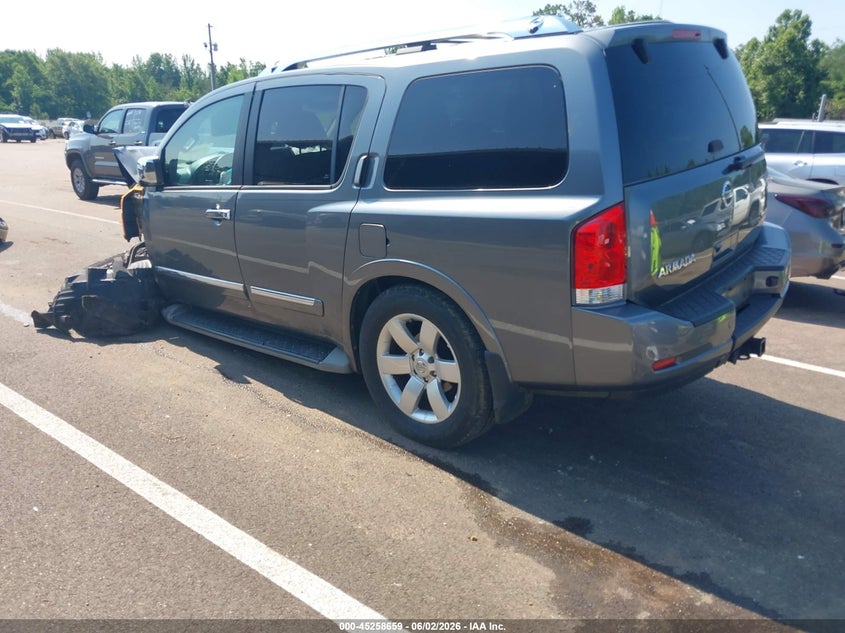 2014 Nissan Armada VIN 5N1BA0ND6EN610606 IAAI salvage auction — LEFT FRONT, Salvage Title, sold $400 on 2026-07-09 (photo 3)