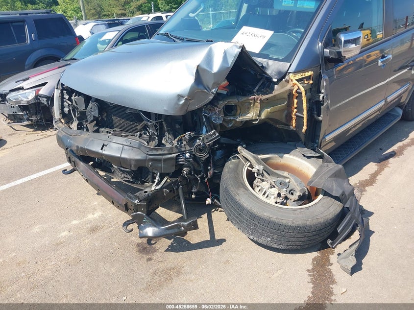 2014 Nissan Armada VIN 5N1BA0ND6EN610606 IAAI salvage auction — LEFT FRONT, Salvage Title, sold $400 on 2026-07-09 (photo 6)