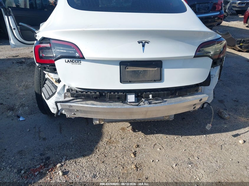 2020 Tesla Model 3 VIN 5YJ3E1EA5LF785708 IAAI salvage auction — FRONT & REAR, Salvage (Oklahoma), sold $2,950 on 2026-09-08 (photo 6)