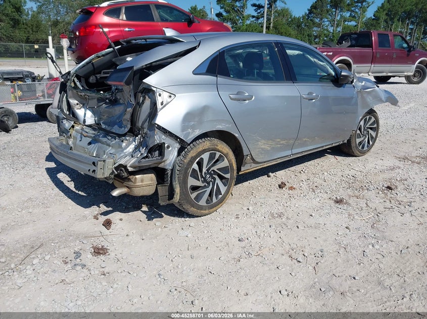 2017 Honda Civic VIN SHHFK7H24HU202600 IAAI salvage auction — FRONT & REAR, Salvage Title, sold $750 on 2026-07-13 (photo 4)