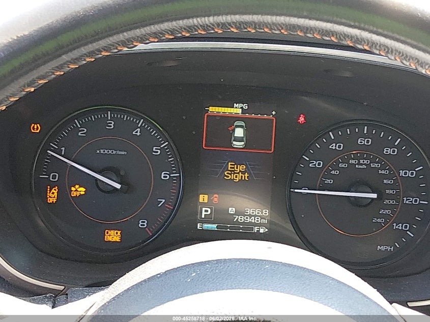 2019 Subaru Xv VIN JF2GTAEC9KH350862 IAAI salvage auction — FRONT END, Salvage Title, sold $2,825 on 2026-07-16 (photo 7)