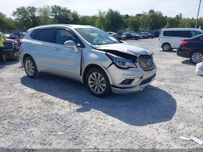2017 Buick Envision VIN LRBFXBSA5HD216436 IAAI salvage auction — FRONT END, Salvage Title, sold $750 on 2026-07-09 (photo 1)
