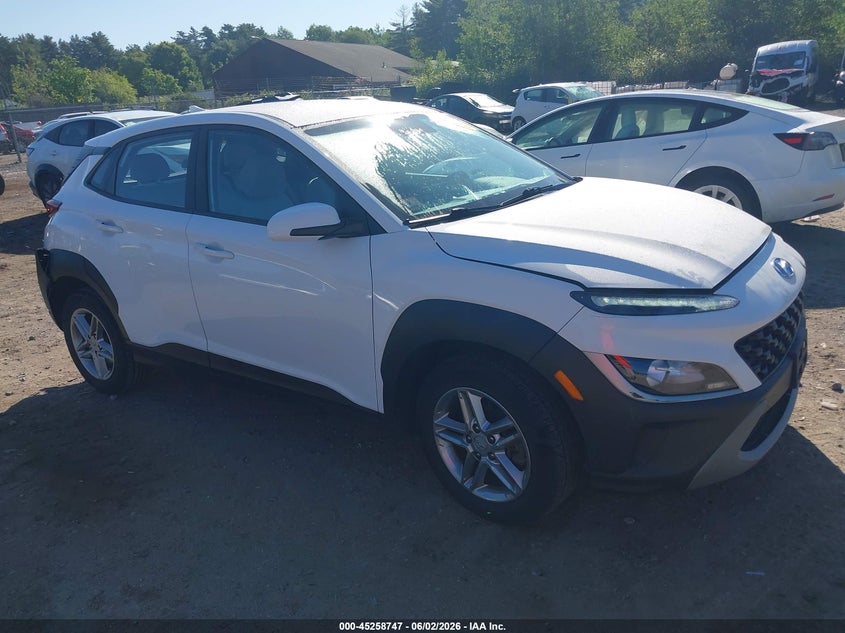 2022 Hyundai Kona VIN KM8K2CAB2NU807846 IAAI salvage auction — REAR END, Salvage (Massachusetts), sold $2,625 on 2026-07-31 (photo 1)