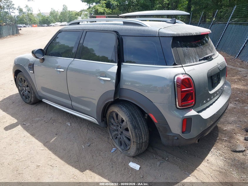 2022 Mini Countryman VIN WMZ23BR01N3N91329 IAAI salvage auction — LEFT SIDE, Salvage Title, sold $7,000 on 2026-07-09 (photo 3)