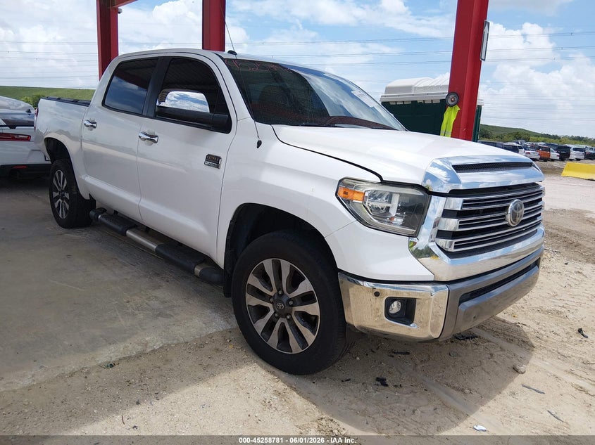 2019 Toyota Tundra VIN 5TFAY5F12KX795119 IAAI salvage auction — REAR END, Salvage Title, sold $16,700 on 2026-07-07 (photo 1)