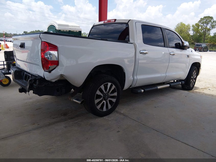 2019 Toyota Tundra VIN 5TFAY5F12KX795119 IAAI salvage auction — REAR END, Salvage Title, sold $16,700 on 2026-07-07 (photo 4)