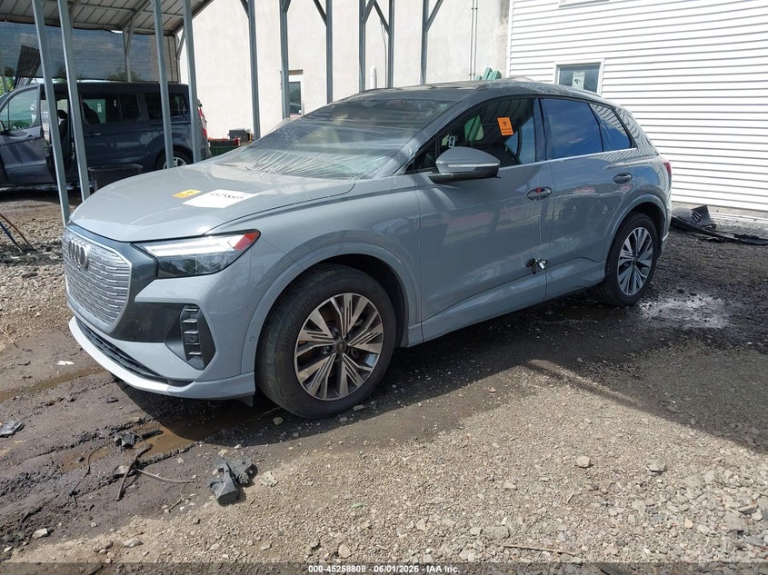 2023 Audi Q4 e-tron VIN WA1BCBFZ5PP050048 IAAI salvage auction — FRONT END, Salvage (Pennsylvania), sold $10,800 on 2026-08-05 (photo 2)