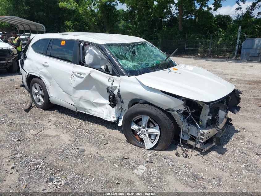 2024 Toyota Highlander VIN 5TDKDRAH8RS533018 IAAI salvage auction — BIO HAZARD, Salvage (Georgia), sold $1,650 on 2026-07-29 (photo 1)
