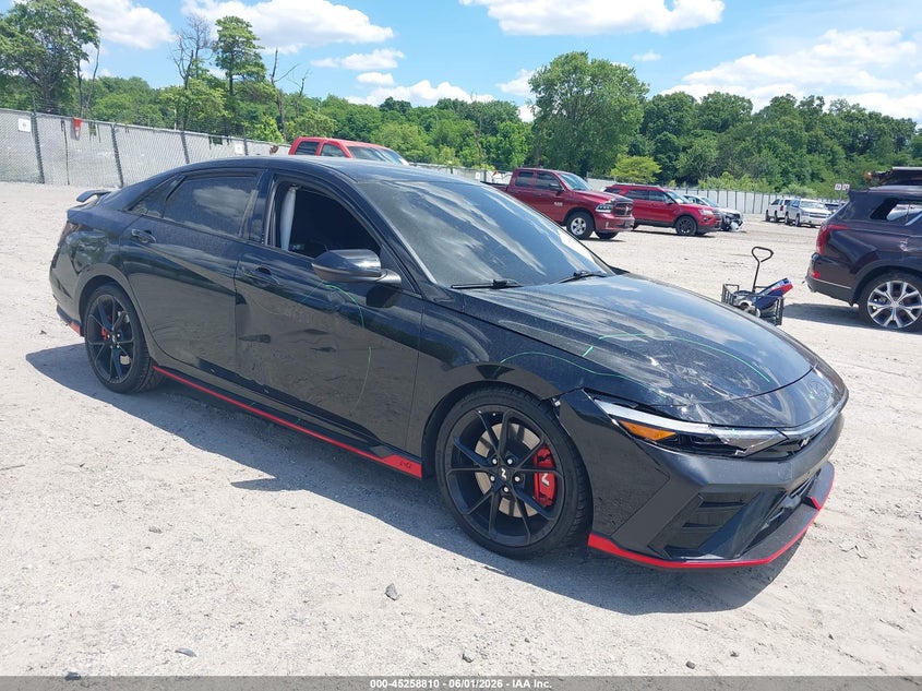 2025 Hyundai Elantra n VIN KMHLW4DK4SU029071 IAAI salvage auction — FRONT END, Salvage (New Jersey), sold $9,700 on 2026-07-28 (photo 1)
