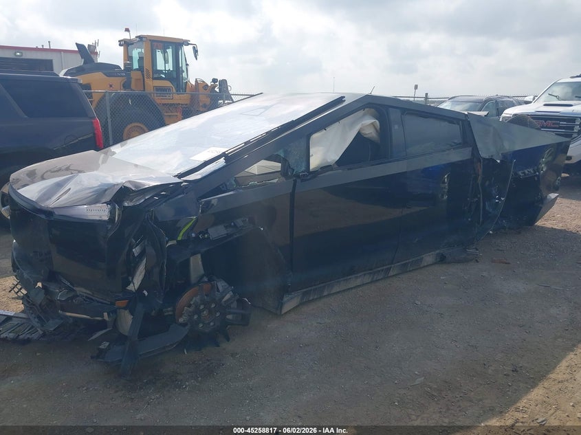 2025 Tesla Cybertruck VIN 7G2CEHED4SA076067 IAAI salvage auction — ALL OVER, Salvage Title, sold $3,550 on 2026-07-21 (photo 2)