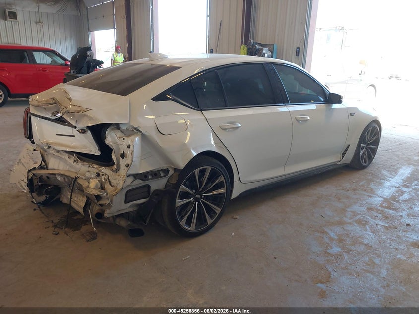 2022 Cadillac Ct5-v VIN 1G6D35R63N0810486 IAAI salvage auction — REAR END, Salvage (Michigan), sold $27,175 on 2026-08-10 (photo 4)