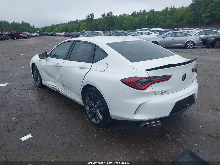 2021 Acura Tlx VIN 19UUB6F51MA002066 IAAI salvage auction — LEFT SIDE, Salvage Title, sold $10,400 on 2026-07-31 (photo 3)