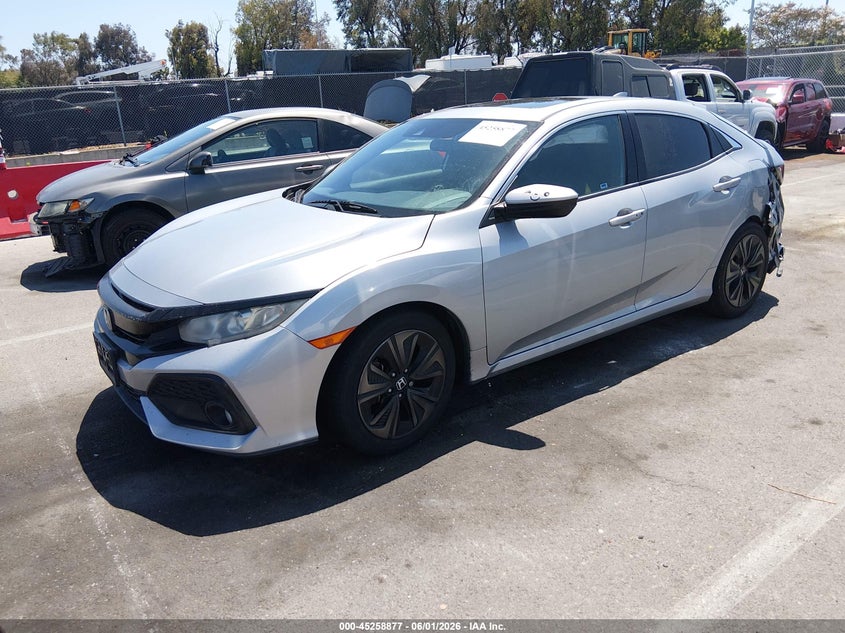 2019 Honda Civic VIN SHHFK7H67KU412392 IAAI salvage auction — REAR END, Salvage Title, sold $5,500 on 2026-07-16 (photo 2)