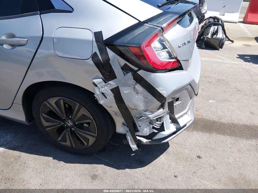 2019 Honda Civic VIN SHHFK7H67KU412392 IAAI salvage auction — REAR END, Salvage Title, sold $5,500 on 2026-07-16 (photo 6)