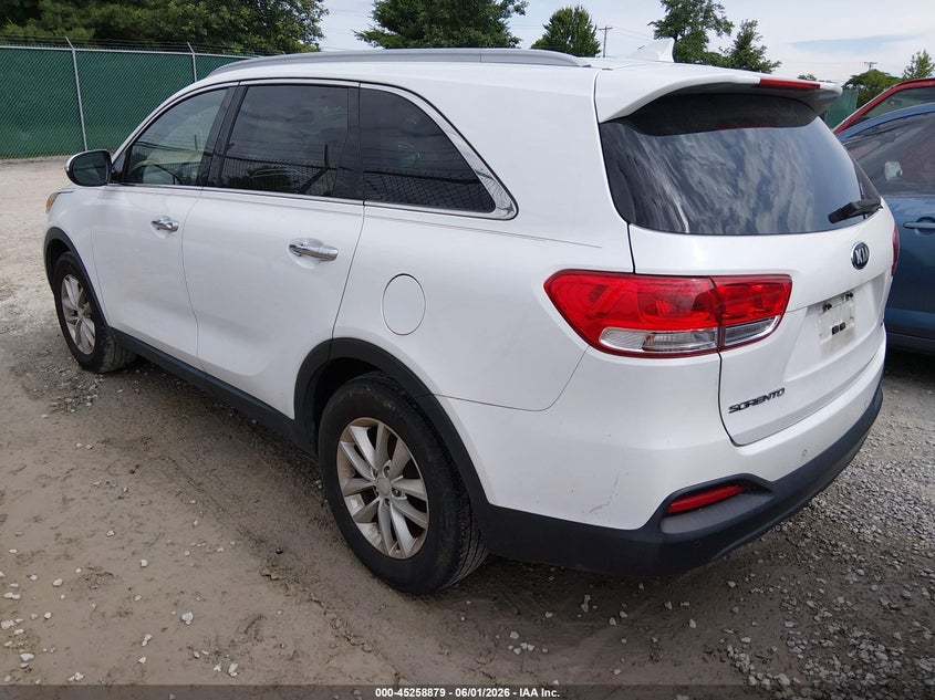 2018 Kia Sorento VIN 5XYPG4A34JG357395 IAAI salvage auction — NORMAL WEAR, Salvage Title, sold $1,200 on 2026-07-29 (photo 3)