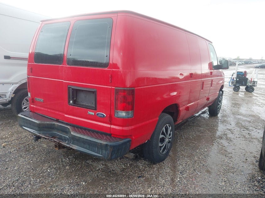2009 Ford E 150 VIN 1FTNE14W79DA86134 IAAI salvage auction — LEFT REAR, Salvage (Illinois), sold $2,000 on 2026-07-08 (photo 4)
