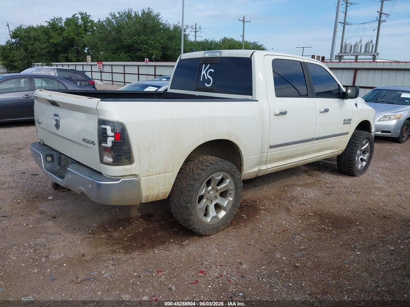 2016 Ram 1500 VIN 1C6RR7LT5GS230957 IAAI salvage auction — WATER/FLOOD, Salvage (Texas), sold $2,275 on 2026-08-12 (photo 4)