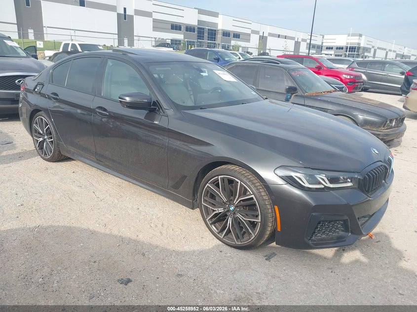 2021 BMW 5er VIN WBA53BJ03MCG07392 IAAI salvage auction — HAIL, Salvage Title, sold $21,000 on 2026-07-14 (photo 1)