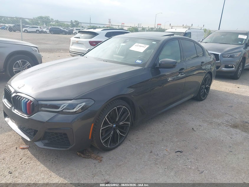 2021 BMW 5er VIN WBA53BJ03MCG07392 IAAI salvage auction — HAIL, Salvage Title, sold $21,000 on 2026-07-14 (photo 2)