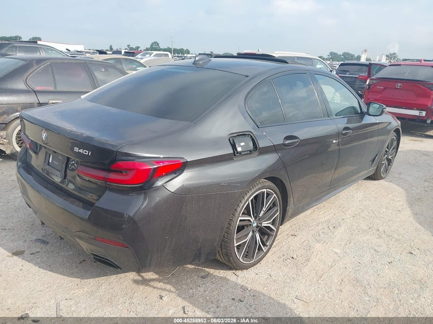 2021 BMW 5er VIN WBA53BJ03MCG07392 IAAI salvage auction — HAIL, Salvage Title, sold $21,000 on 2026-07-14 (photo 4)